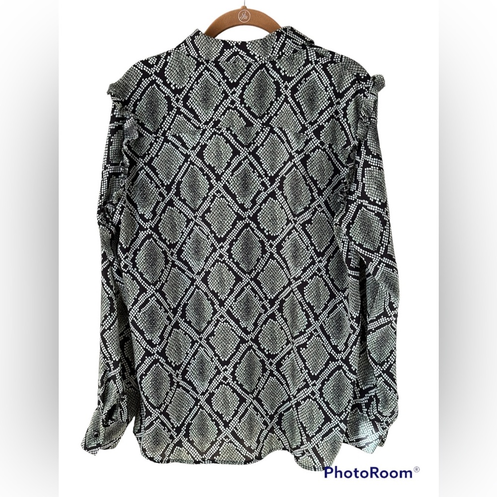 Scotch & Soda - Blouse With Snake Print And Ruffl… - image 2